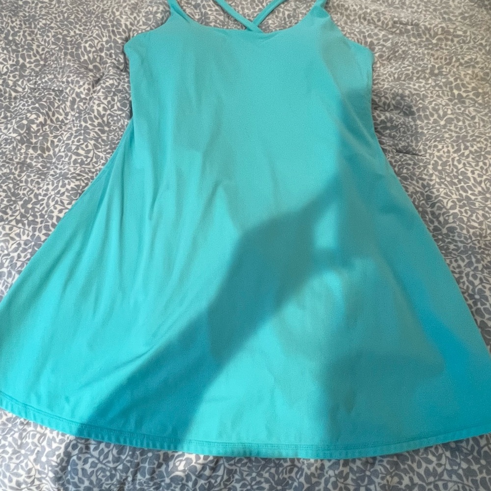 HALARA Size L Vibrant Blue Easy Peazy Activewear Dress